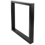 Pies rectangulares para mesa. Patas en acero negro 680 x 80 x 710 mm 2-pack, base 680 x 80 mm - IP01300 - 10