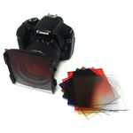 Filtro de fotografía cuadrado para portafiltros cokin 84x95mm azul-gradual - JM05400 - 02