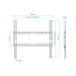Soporte de pared para pantalla de 32" a 70" 45 Kg VESA hasta 400x400 mm - OU10400 - 03