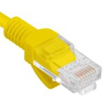 Cable de red ethernet Cat. 6 UTP de 10 m de color amarillo fluke tested PCU6-10CC-1000-Y - RU18600 - 03