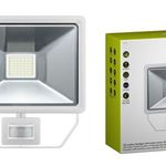 Proyector LED 50W 4000K con sensor de movimiento IR IP44 - SW 3023 - 01