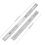 Guías laterales telescópicas de 500 mm extensibles para caja rack 19" IPC, Color plateado - RZ05800 - 02