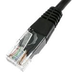 Cable de red ethernet Cat. 5e UTP de 0,25 m de color negro - RL04100 - 06
