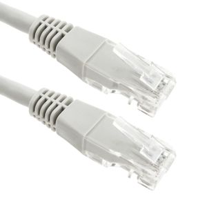 Cable de red ethernet LAN UTP RJ45 de Cat.6 gris de 1.5m