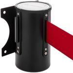 Fijación de pared negro con 5 metros de cinta retráctil roja - BB02600 - 06