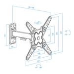 Soporte pantalla LCD a pared para TV de 13"- 43" - TQ28800 - 08