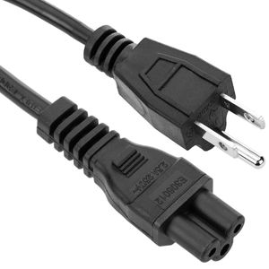 Cable eléctrico US NEMA-5-15P a IEC-60320-C5 de 3m negro