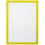 Marco magnético flexible amarillo A4 para letreros con imán - SY09400 - 01