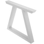 Pies rectangulares para mesita y banqueta. Patas en acero blanca 300 x 80 x 430 mm 2-pack - IP03300 - 09