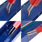 Soldador de plástico kit de reparación para piezas de plástico y parachoques con 200 unidades y 4 tipos de grapas - YD05300 - 03