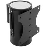 Fijación de pared negro con 5 metros de cinta retráctil roja - BB02600 - 04