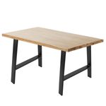 Pies rectangulares para mesa. Patas en acero negro 695 x 85 x 730 mm 2-pack - IP03100 - 04