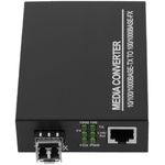 Conversor de fibra óptica 1000 Mbps multimodo de LC a RJ45 a 550m - UF04100 - 04