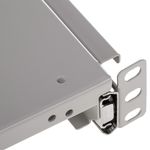 Bandeja telescópica ajustable para armario rack 19" de 1U y fondo 550mm blanco - RZ02700 - 05