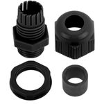 Prensaestopas de poliamida M12x1.5/8 negro - ES14100 - 06