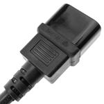 Cable eléctrico alta calidad 3x1.5mm² IEC60320 C19-hembra a C14-macho 1.8m - FA07100 - 06