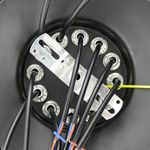 Lámpara con jaulas largas para 12 bombillas de rosca E27 vintage con cable de 3m - NT07800 - 09