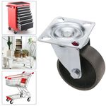 Rueda pivotante industrial de metal sin freno 75 mm - QR01200 - 02