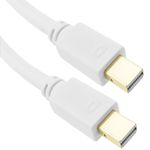 Cable mini Displayport MiniDP 1080p FullHD para audio y vídeo digital de 1m blanco - YP09100 - 01