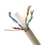 Bobina de cable de red ethernet Cat. 6 FTP de 305 m rígido de color gris - LM07200 - 01
