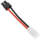 Cable TRAXXAS #1 macho a TAMIYA #1 hembra de 6cm 14AWG Carga y fuente alimentación - KM05100 - 05