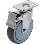 Ruedas pivotantes con freno de 12cm para armario Rack de carga y transporte Pack 4 - WM06900 - 08