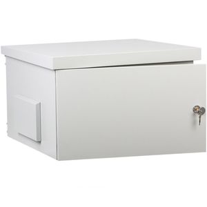 Armario rack 19" para exterior IP55 de 12U en acero inoxidable blanco SOHORack GO 600x600x681 mm