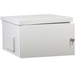 Armario rack 19" para exterior IP55 de 12U en acero inoxidable blanco SOHORack GO 600x600x681 mm - WX17300 - 01