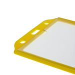 Funda de plástico para carnet de identidad ID vertical B7 88x120mm amarillo - SY03100 - 07