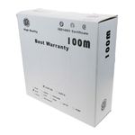 Bobina de cable de red ethernet Cat. 5e UTP de 100 m flexible de color gris - LM00300 - 01