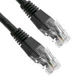 Cable de red ethernet Cat. 6 UTP de 0,25 m de color negro - RJ04100 - 01