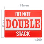 Rollo bobina de 500 etiquetas adhesivas para envíos de paquetes no apilables 108x79mm - SD01400 - 02