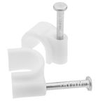 Abrazadera de clavo para cable redondo 8 mm paquete de 10 unidades blanco - BR04500 - 03