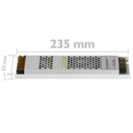 Fuente de alimentación industrial de superficie 12VDC 12.5A. Tamaño 53 x 235 x 21 mm - VF10700 - 02