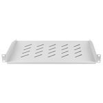 Bandeja fija blanca para armario rack 19" fijación frontal 1U profundidad de 315 mm Lanberg AK-1008-S - WK20700 - 02