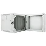 Armario Rack mural 19" 9U F600 600x600x507mm pared desmontado DIY blanco Lanberg - WK34500 - 02