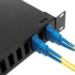 Patch Panel de fibra óptica 1U negro de 24 SC duplex - FQ01400 - 06