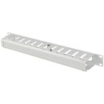 Panel guíacables blanco para armario rack 19" 1U para gestión de cables 70mm - RM03800 - 03