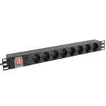 Regleta de enchufes para armario rack 19" 1U con 8 schuko e interruptor - RE08200 - 07