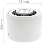 Foco LED de superficie Lámpara COB 9W 220VAC 3000K blanca 85mm - NE04400 - 03