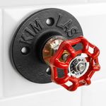 Perchero de pared de acero 1 gancho grifo. Colgador de ropa y toallero de tubo industrial - IP07600 - 05