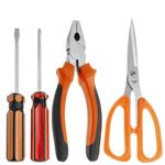Juego de herramientas básicas de 10 piezas. Destornillador, alicates, cinta métrica, tijeras, etc. - YD02200 - 05