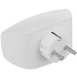 Multiplicador adaptador de clavija enchufe schuko doble blanco - IA08800 - 09