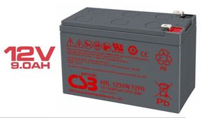 Batería CSB AGM VRLA HR1234W F2FR 12V 9Ah Long Life