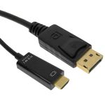 Cable de vídeo 4K 1.8m de DisplayPort DP a HDMI 1080p FullHD 2K 4K - YQ09100 - 01