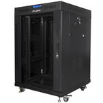Armario Rack 19" de pie 15U F600 600x600x905mm negro Lanberg - WL50000 - 06