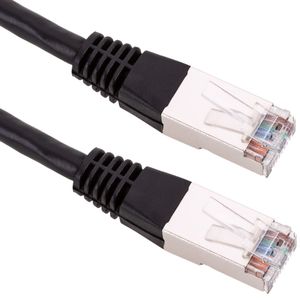 Cable de red ethernet Cat. 6 FTP de 0,5 m de color negro