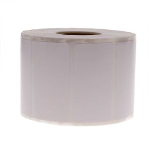 Rollo bobina de 1100 etiquetas adhesivas para impresora transferencia térmica 50.8x25.4mm
