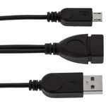 Cable OTG MicroUSB con alimentación para SmartPhones y Tablets - MH02500 - 02