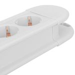 Regleta de enchufes 10 schuko con interruptor y protección sobretensiones blanco (1.5m cable) - CA00900 - 06